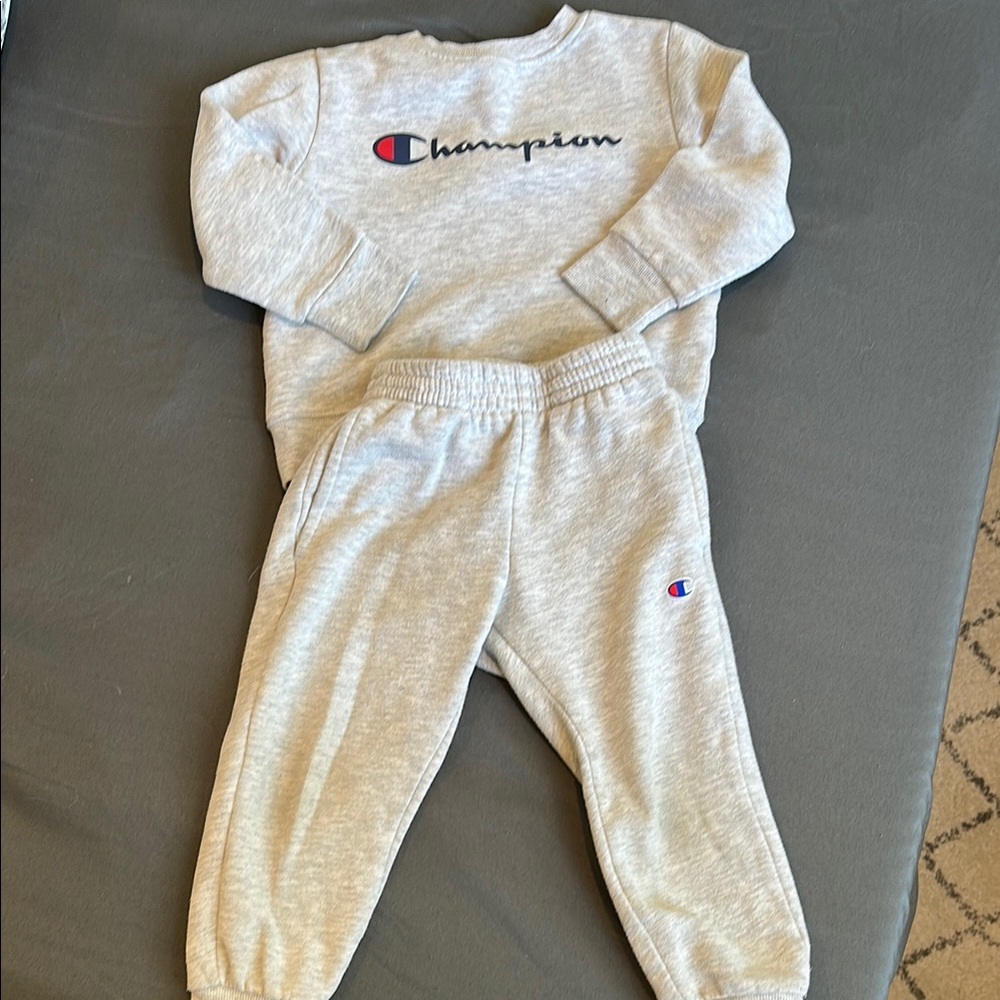 Champion Kids Gray Sweatshirt and Joggers Set